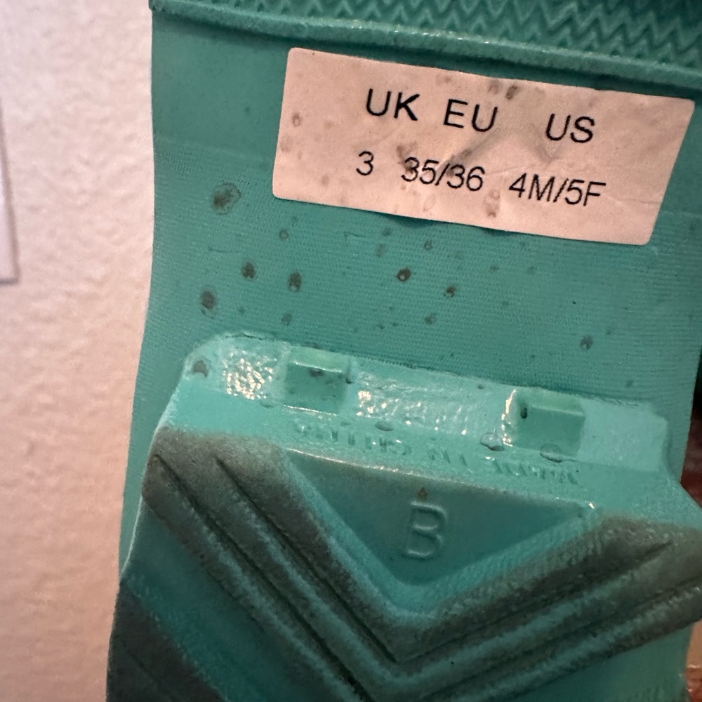 Hunter rain boots 🌧️turquoise UK 3 US 5 - Picture 10 of 11